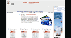Desktop Screenshot of creditcard.bizcalcs.com
