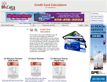 Tablet Screenshot of creditcard.bizcalcs.com