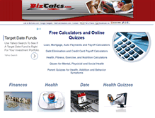 Tablet Screenshot of bizcalcs.com