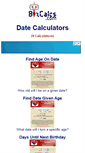 Mobile Screenshot of date.bizcalcs.com