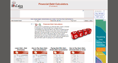 Desktop Screenshot of debt.bizcalcs.com