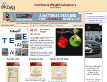 Tablet Screenshot of nutrition.bizcalcs.com