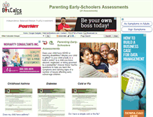 Tablet Screenshot of parentingearlyschoolers.bizcalcs.com